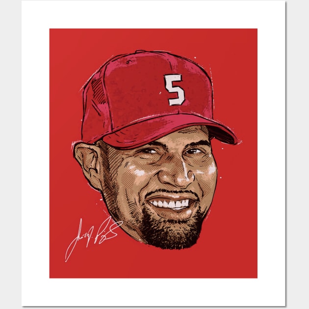 Albert Pujols St. Louis Portrait Wall Art by Jesse Gorrell